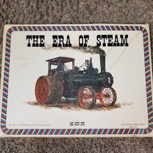 Vintage Home Decor The Era of Steam Lot of 2 Prints Signed by James Milton Smith